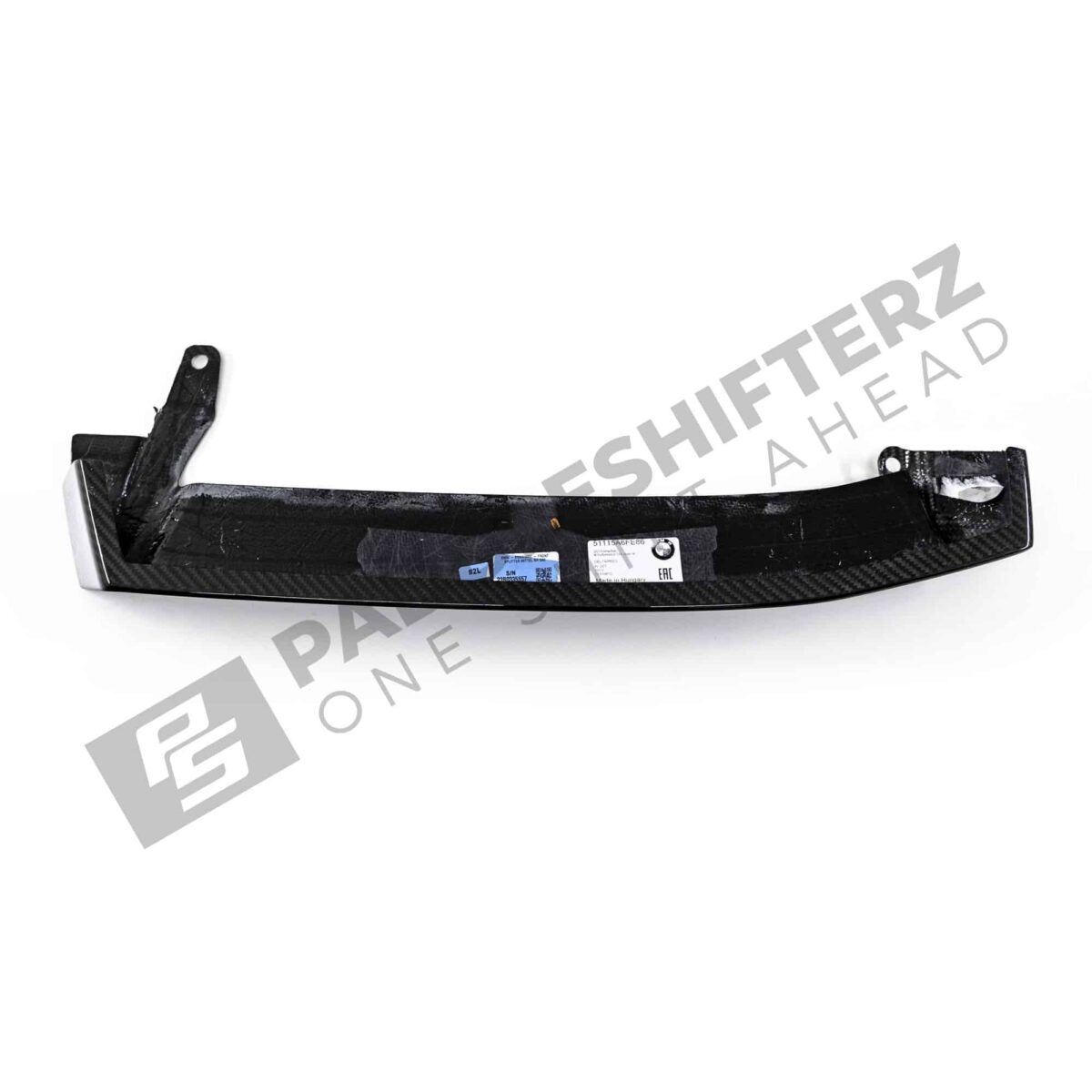 OEM BMW M Perf Carbon front lip centre right - 51115A6FE86 bottom