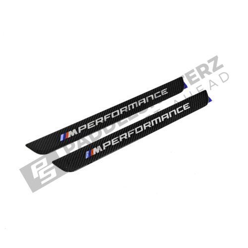 Side of 2 OEM BMW M Performance Carbon door sill trim - 51475A6CBC3