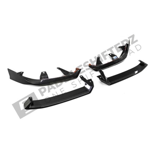 OEM BMW M Performance Carbon fiber front splitter kit G60 side view