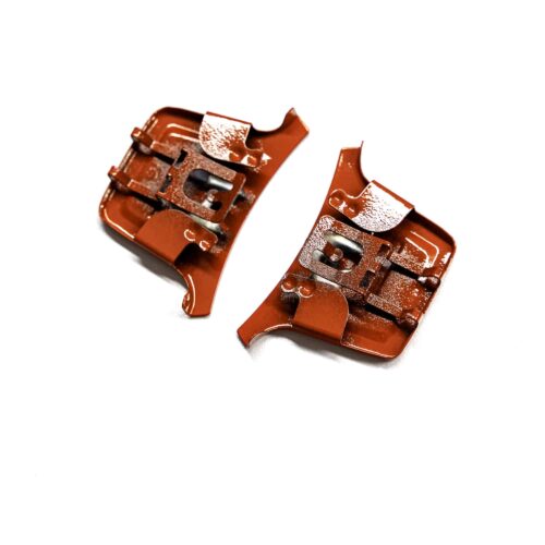 OEM BMW M red rear brake caliper clips - 34306884799 back view