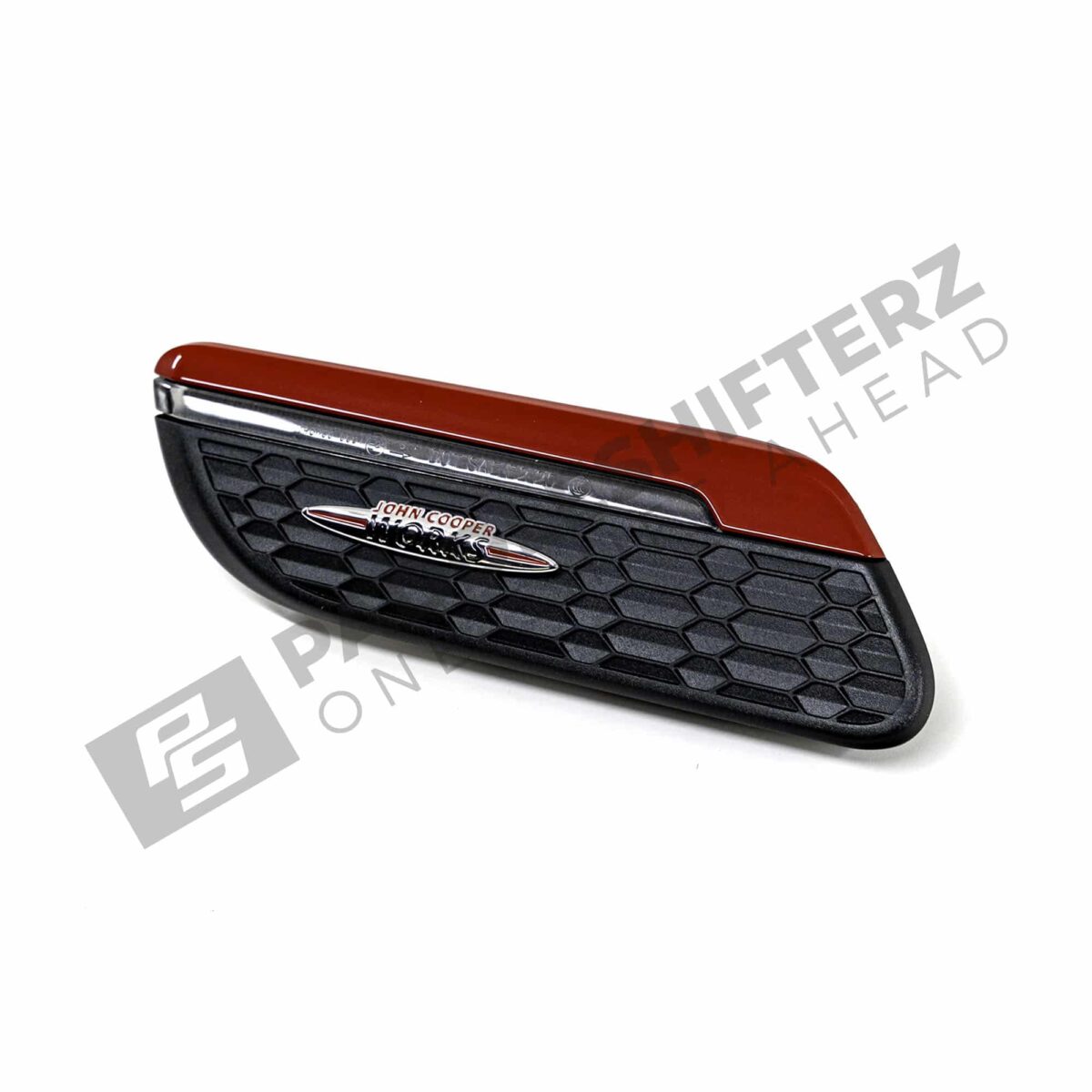 Rechte Seitenansicht der OEM MINI JCW Seite Kotflügel Blinker LCI2 63179879005-63179879006