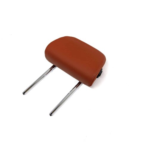 OEM BMW Leather outer folding headrest, black-red - 52208097680