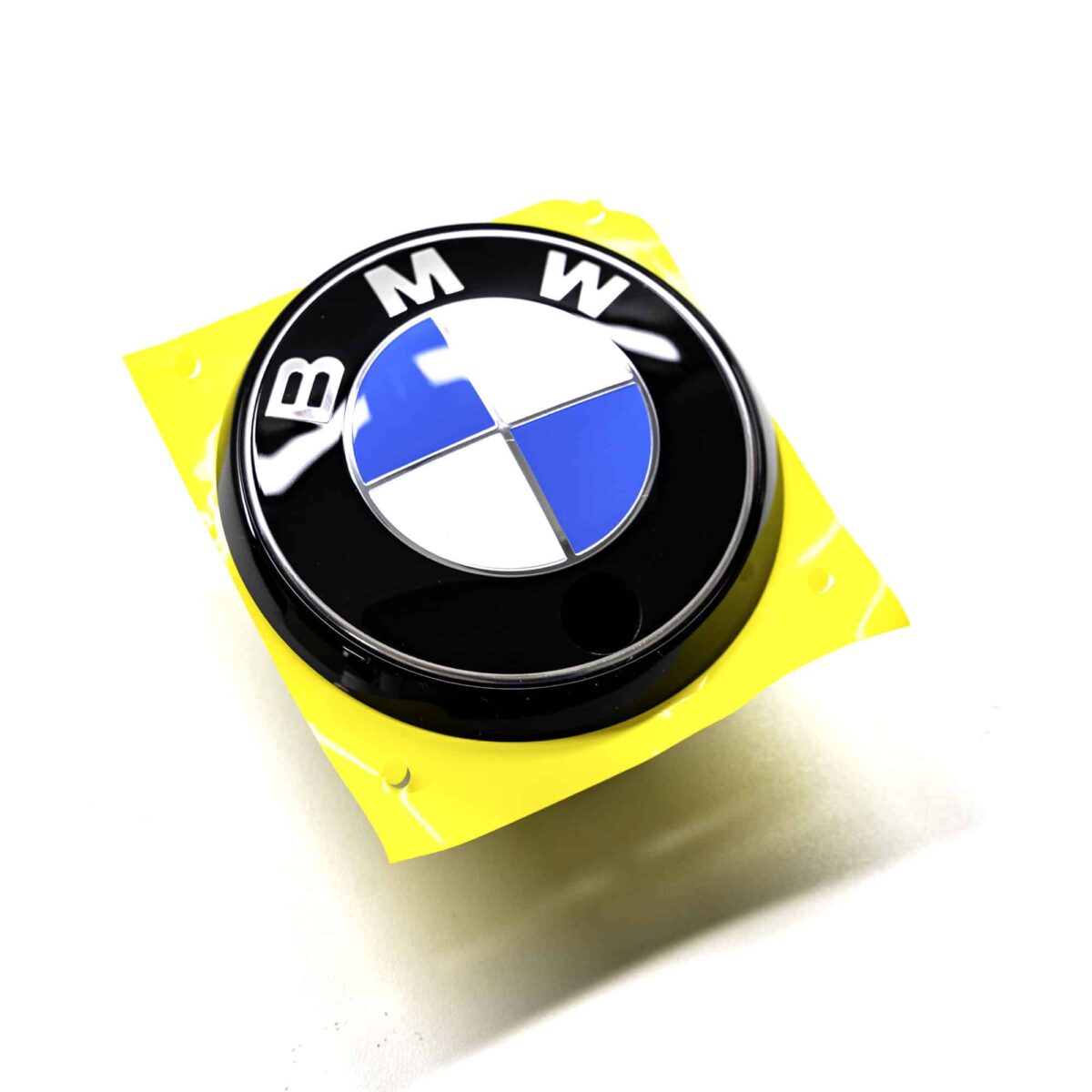 OEM BMW Gloss black rear emblem with camera hole 51147887227 - Image 9