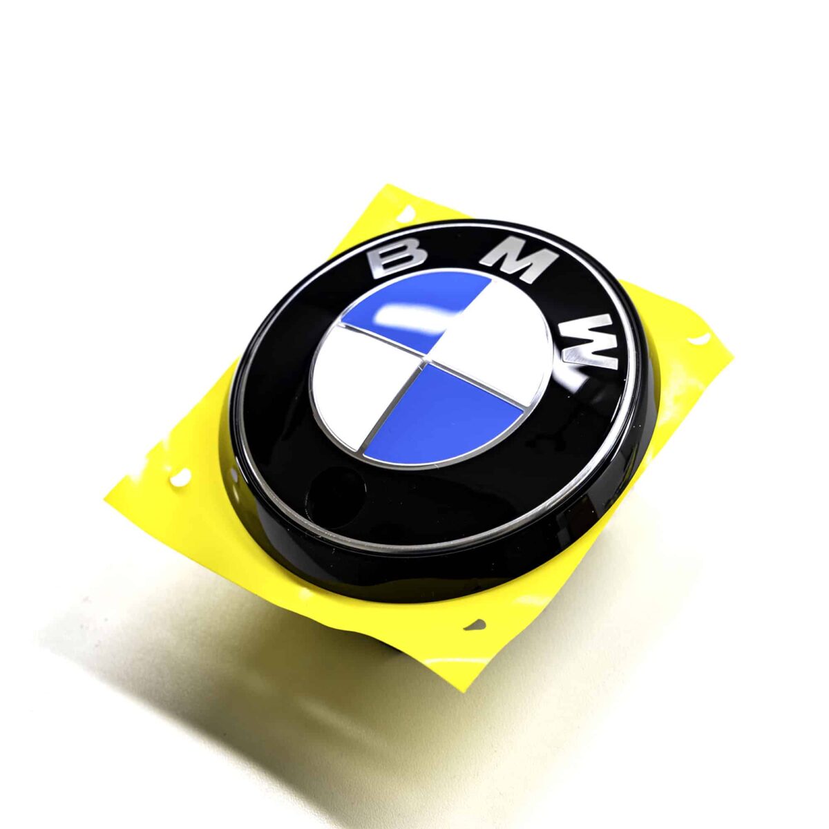 OEM BMW Gloss black rear emblem with camera hole 51147887227 - Image 2