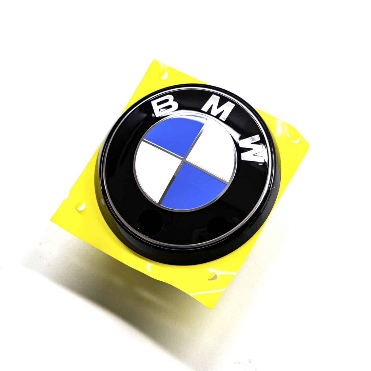 OEM BMW Gloss black rear emblem with camera hole 51147887227 - Image 3