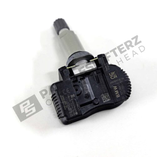 Close up of OEM BMW Wheel electric module RDCi screw valve - 36106881890