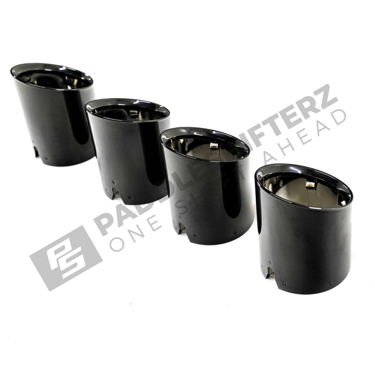 Right side of OEM BMW G8X black chrome exhaust tip - 18308096126