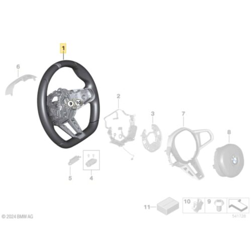 OEM BMW M Sport Flat bottom alcantara and leather steering wheels 32305A8A905