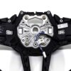 Close up shot of the OEM BMW M4 Flat bottom alcantara steering wheel, 32307908500