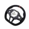 Rear view of the OEM BMW M4 Flat bottom leather steering wheel, 32307908501