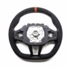 Rear shot of the OEM BMW M Flat bottom alcantara steering wheel - 32307908502