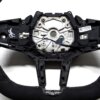 Close up shot of the OEM BMW M Flat bottom alcantara steering wheel - 32307908502
