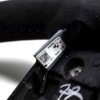 Close up of the label of the OEM BMW M Flat bottom alcantara steering wheel - 32307908502