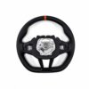 Front view of OEM BMW M4 Flat bottom leather steering wheel, 32305A8A906