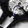 Close up shot of the OEM BMW M4 Flat bottom leather steering wheel, 32305A8A906