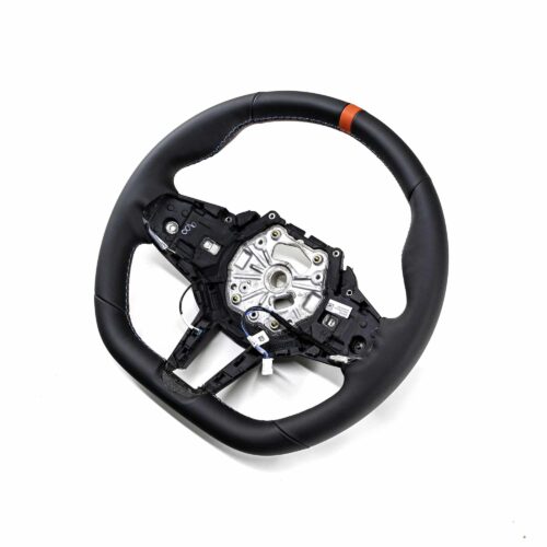 OEM BMW G82 M4 Flat bottom leather steering wheel, sku: 32305A8A906 on a white background