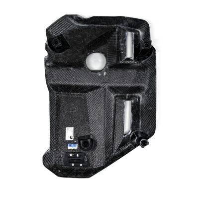 Rear view of the OEM BMW Carbon fiber engine cover for S58 engines 11145B311A3