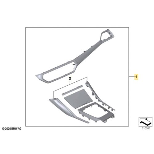 OEM BMW M Performance LCI carbon kit LHD - 51459642614
