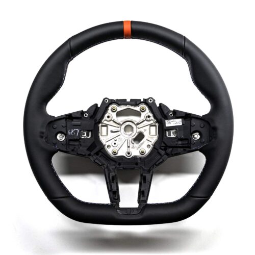 OEM BMW M sport G82 M4 LCI flat bottom leather steering wheel 32305A8A903