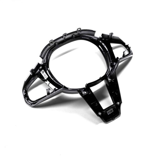 Rear angle view of the OEM BMW M Sport steering wheel trim M4 LCI - 32307908503