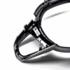 Close up view of the M button cut out on the OEM BMW M Sport steering wheel trim M4 LCI - 32307908503