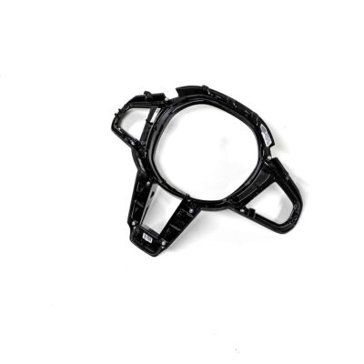 Rear angled view of the OEM BMW M Sport steering wheel trim without driving assistant professional M4 LCI - 32307908505