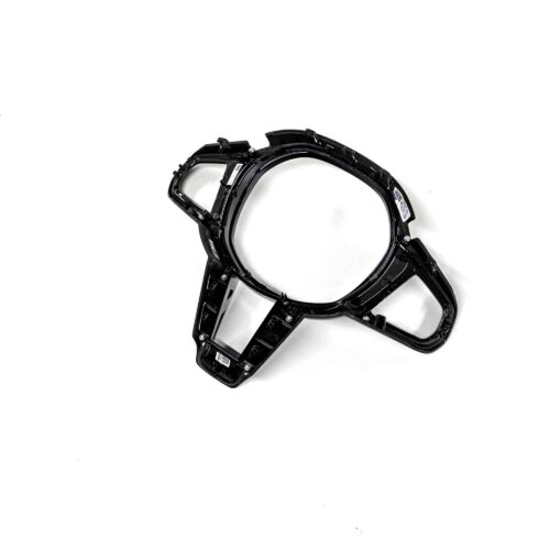 Rear angled view of the OEM BMW M Sport steering wheel trim without driving assistant professional M4 LCI - 32307908505
