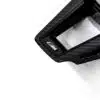 Close up view of the M logo on the OEM BMW M Sport steering wheel trim without driving assistant professional M4 LCI - 32307908505