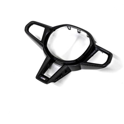 Angled view of the OEM BMW M Sport steering wheel trim without driving assistant professional M4 LCI - 32307908505