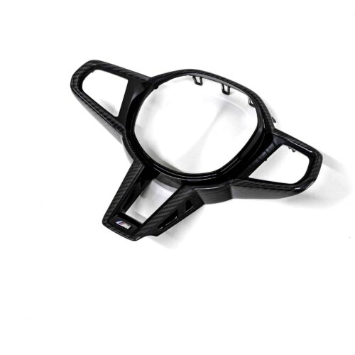 Angled view of the OEM BMW M Sport steering wheel trim without driving assistant professional M4 LCI - 32307908505