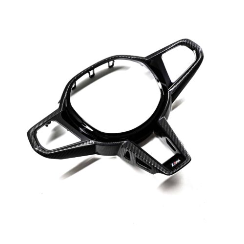 OEM BMW M Sport steering wheel trim with driving assistant professional M4 LCI - 32307908506 shot from the left side