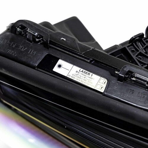 Close up of an OEM BMW F90 M5 CS laser headlight, for right hand drive vehicles, left side with label
