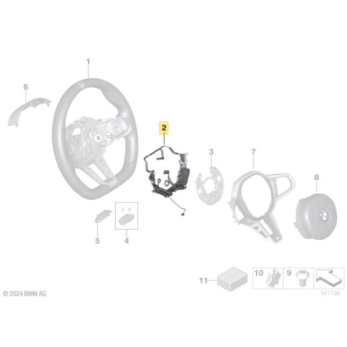 OEM BMW M Sport steering wheel wiring harness - 32307908507
