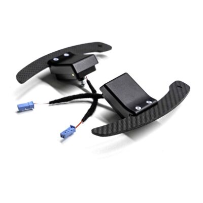 PaddleShifterz Magnetic Structured carbon fiber paddle shifters for MINI F series from the rear