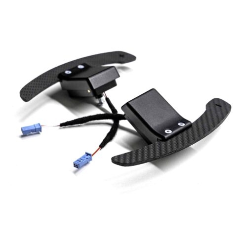PaddleShifterz Magnetic Structured carbon fiber paddle shifters for MINI F series from the rear