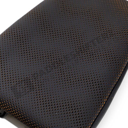 Close up shot of the OEM BMW Carbon seat headrest Kyalami Orange - 52109882593