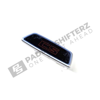 Side of OEM BMW G80/G82 CS Seat emblem, illuminated – 52107883319