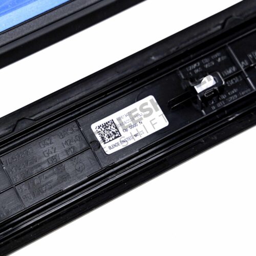 Back of the OEM BMW G82 M4 CS Door sill trim - 51478086134 showing the label