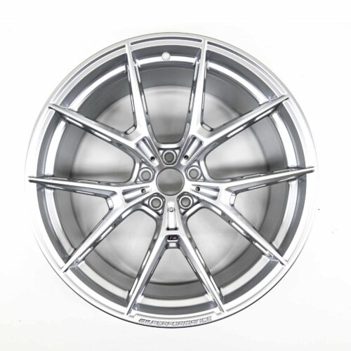 Top view shot of the OEM BMW M Performance 1063M Rear wheel in size 10,5Jx21ET20 part number 36108089392 on a white background