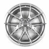 Draufsicht auf die OEM BMW M Performance 1063M Silber 9,5Jx20ET20 - 36108089391 Felge vorne