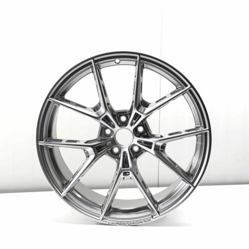 Front shot of the OEM BMW M Performance 1063M Silver 9,5Jx20ET20 - 36108089391 front rim