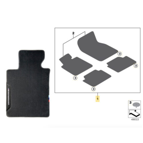 OEM BMW M Performance floor mats LHD-RHD F90/G30/G31
