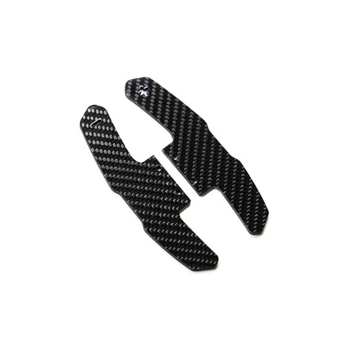 Gloss carbon fiber shifter replacements - GT4 Style shot from a slight angle