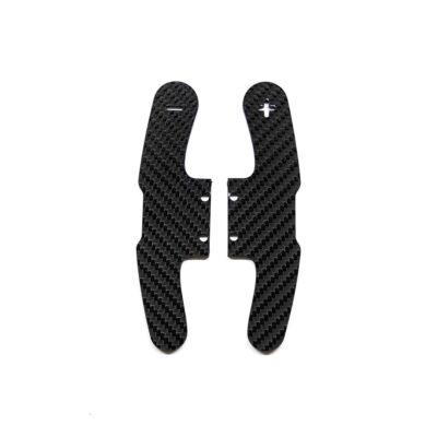 Gloss carbon fiber paddle shifters plates for BMW F series models in Motorsport style
