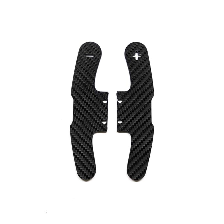 Gloss carbon fiber paddle shifters plates for BMW F series models in Motorsport style