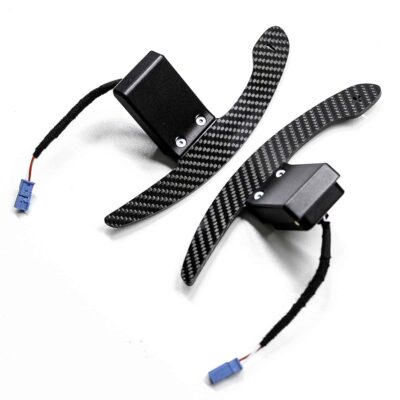 Rückansicht der PaddleShifterz Magnetic Gloss Carbonfaser Schaltwippen für BMW F series Modelle
