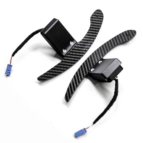 Rear Shot of the PaddleShifterz Magnetic Gloss carbon fiber paddle shifters for BMW F series models
