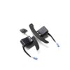 PaddleShifterz Magnetic Gloss carbon fiber paddle shifters for MINI photographed from the bottom on a white table