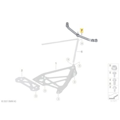 OEM BMW G83 M4 Hintere Querstrebe - 33329882335