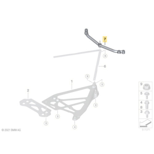 OEM BMW G83 M4 Rear Cross brace - 33329882335